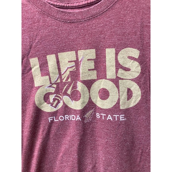 Life Is Good Men's Florida State T-Shirt Size Small Garnet - Picture 2 of 6